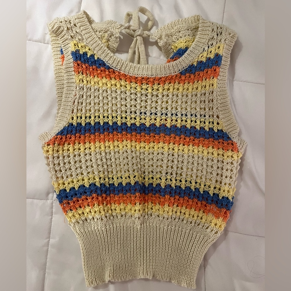 Miss Sparkling Crochet Tank